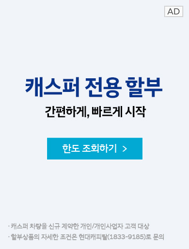 캐스퍼 전용 할부 안내 자세히보기